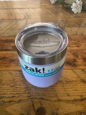 zak! Lavender Insulated 11.5 oz Tumbler with Clear Lid